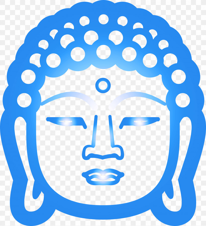 Buddha, PNG, 2729x3000px, Buddha, Blue, Circle, Head, Line Art Download Free