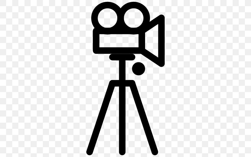 Tripod Movie Camera Photography Film, PNG, 512x512px, Tripod, Area, Black And White, Camera, Camera Operator Download Free