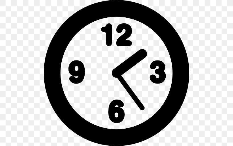 Alarm Clocks Digital Clock Clip Art, PNG, 512x512px, Clock, Alarm Clocks, Area, Black And White, Digital Clock Download Free