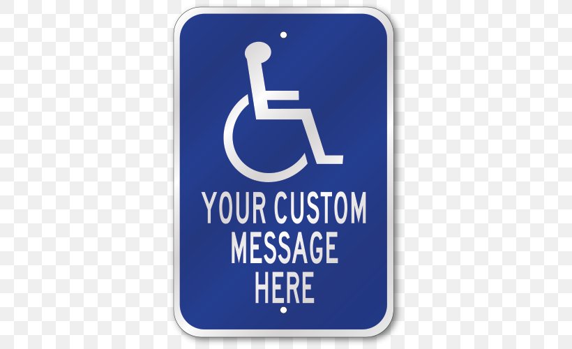 Disabled Parking Permit Disability Car Park ADA Signs, PNG, 500x500px, Disabled Parking Permit, Accessibility, Ada Signs, Area, Blue Download Free