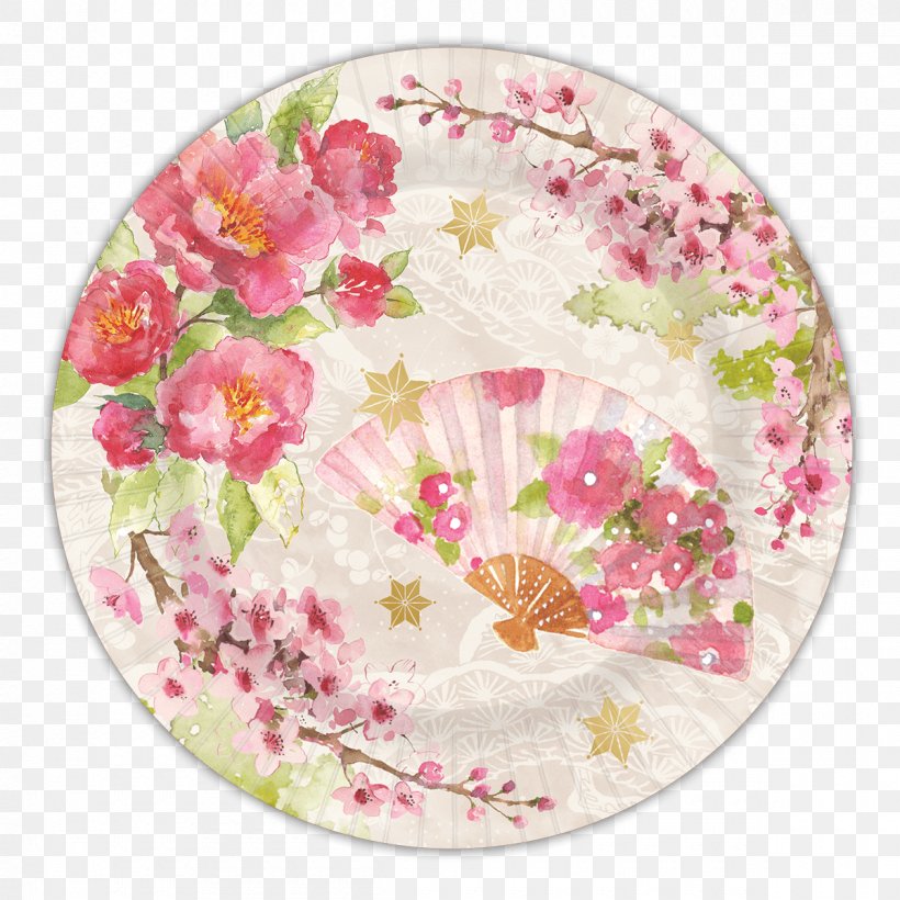 Plate Towel Cloth Napkins Paper Garden, PNG, 1200x1200px, Plate, Blossom, Chinoiserie, Cloth Napkins, Cut Flowers Download Free