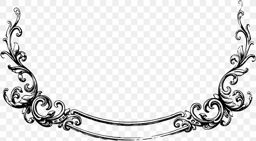 Scroll Drawing Clip Art, PNG, 2340x1292px, Scroll, Art, Black And White, Body Jewelry, Bracelet Download Free