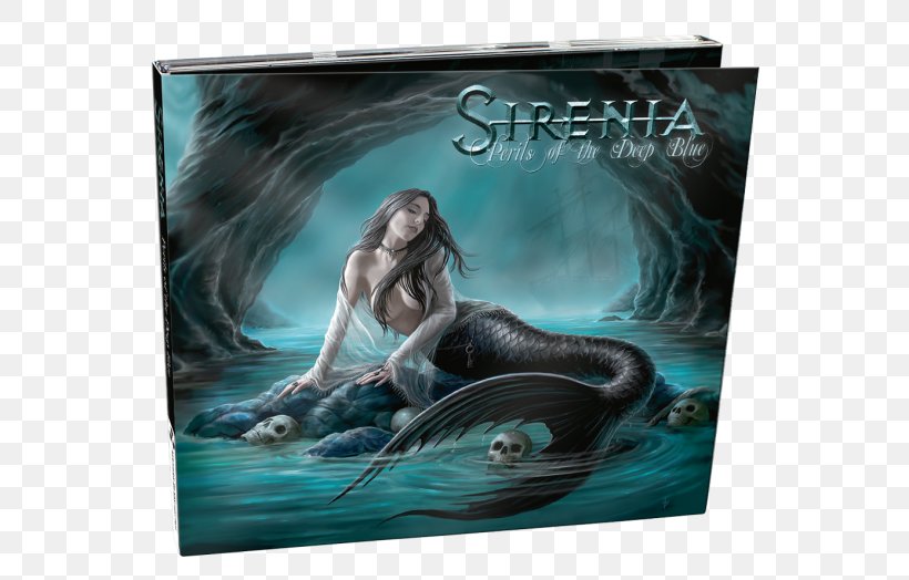 Sirenia Perils Of The Deep Blue Seven Widows Weep Gothic Metal The 13th Floor, PNG, 590x524px, Sirenia, Album, Dolphin, Fictional Character, Funeral March Download Free