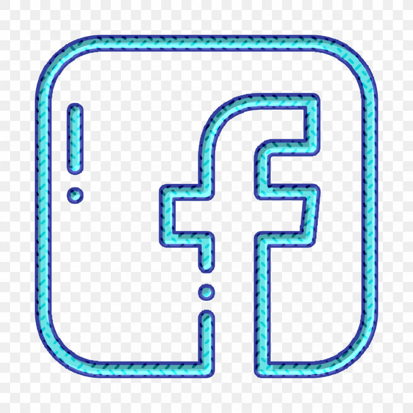Social Media Icon Facebook Icon, PNG, 1244x1244px, Social Media Icon, Electric Blue, Facebook Icon, Line, Rectangle Download Free