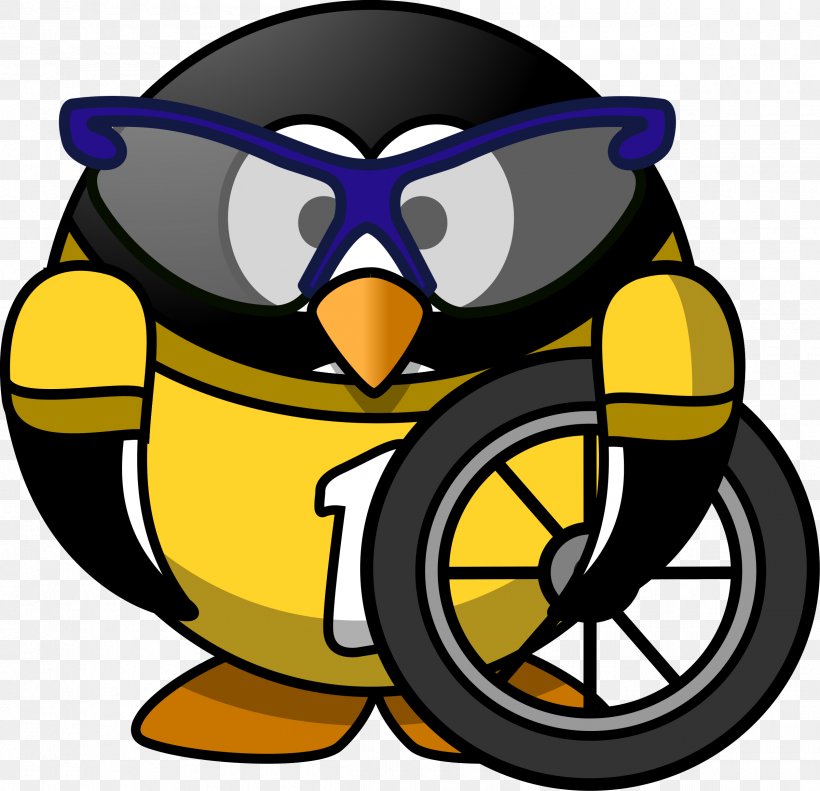 Bicycle Wheels Cycling Clip Art Penguin, PNG, 2400x2318px, Bicycle, Artwork, Beak, Bicycle Wheels, Bird Download Free