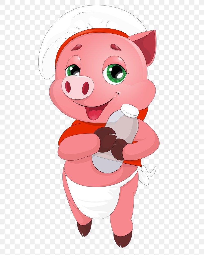 Domestic Pig Clip Art Image Illustration, PNG, 560x1024px, Domestic Pig, Animal, Animated Cartoon, Animation, Art Download Free