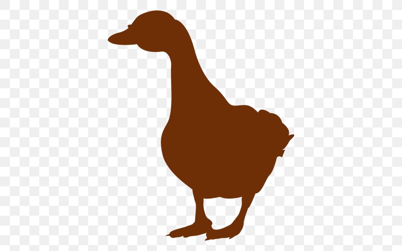 Duck Goose Clip Art Silhouette Vector Graphics, PNG, 512x512px, Duck, Beak, Bird, Canada Goose, Chicken Download Free