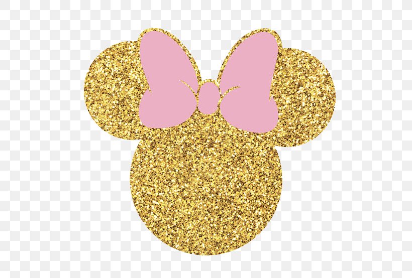 Minnie Mouse Sticker Glitter Birthday, PNG, 588x554px, Minnie Mouse, Birthday, Capelli, Glitter, Gold Download Free
