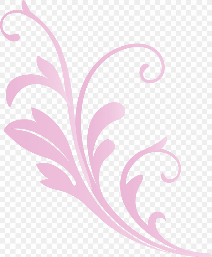 Pink Leaf Ornament Plant Pattern, PNG, 2479x3000px, Flower Frame, Decoration Frame, Leaf, Ornament, Paint Download Free