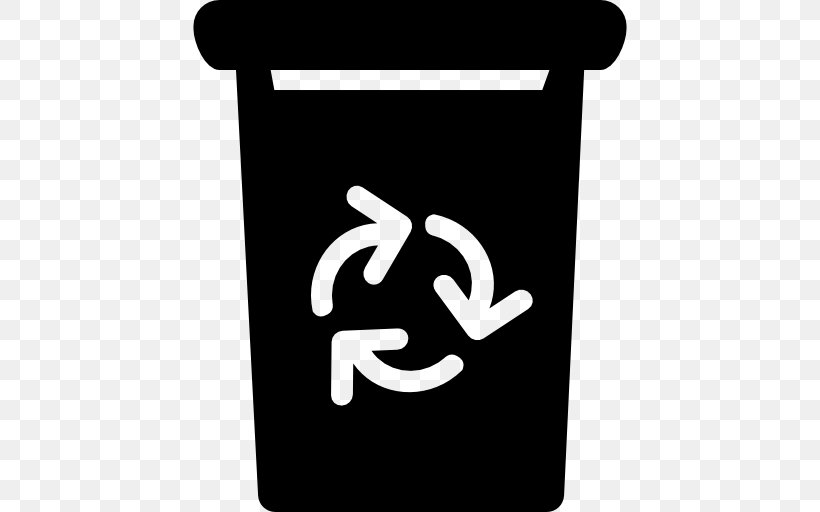 Rubbish Bins & Waste Paper Baskets Recycling Bin, PNG, 512x512px, Paper, Black And White, Logo, Recycling, Recycling Bin Download Free