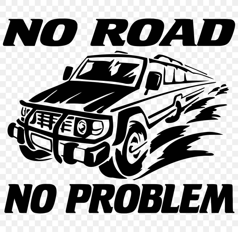 Car Sticker Off-roading Pickup Truck Off-road Vehicle, PNG, 800x800px, Car, Automotive Design, Automotive Exterior, Black And White, Brand Download Free