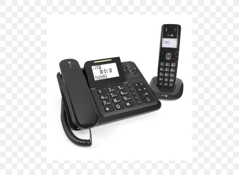 Cordless Telephone Doro Comfort 4005 Digital Enhanced Cordless Telecommunications, PNG, 800x600px, Telephone, Answering Machine, Answering Machines, Business Telephone System, Caller Id Download Free