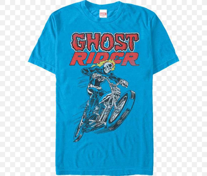 Johnny Blaze Marvel Ghost Rider Flames Mens T-Shirt Poster, PNG, 600x695px, Johnny Blaze, Active Shirt, Aqua, Art, Blue Download Free