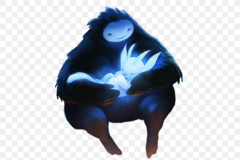 Ori And The Blind Forest Video Game Metroidvania Platform Game, PNG, 488x547px, Ori And The Blind Forest, Adventure Game, Blue, Cobalt Blue, Electric Blue Download Free