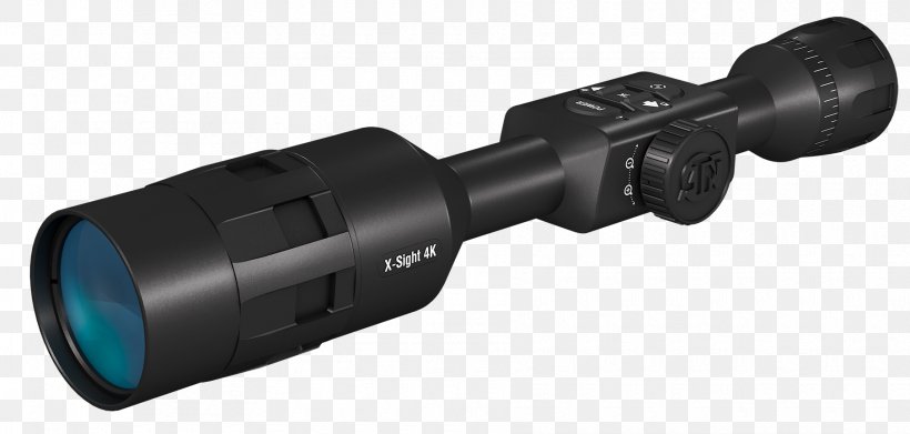 Telescopic Sight 4K Resolution AMERICAN TECH NETWORK X-Sight-4K 3-14X Night Vision Video, PNG, 1810x864px, 4k Resolution, Telescopic Sight, Camera Accessory, Gun Barrel, Hardware Download Free