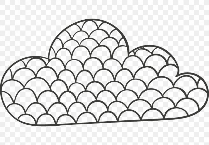 Black And White Pattern, PNG, 863x600px, Black And White, Area, Cloud, Coloring Book, Designer Download Free