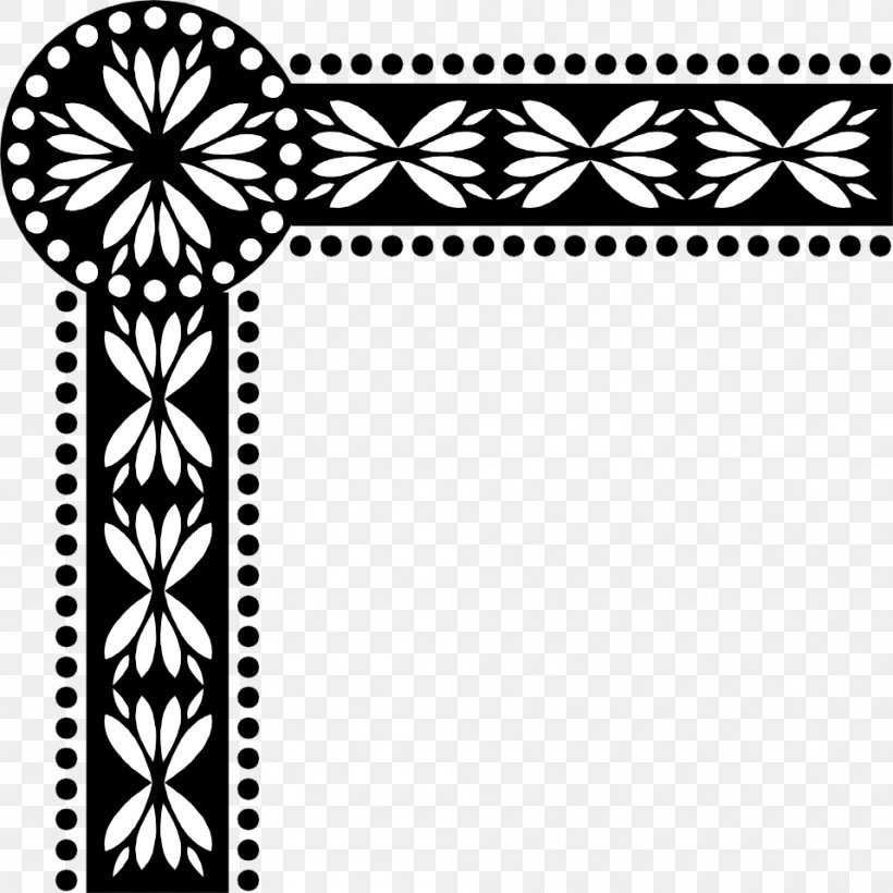 Borders And Frames Clip Art, PNG, 958x958px, Borders And Frames, Area, Art, Black, Black And White Download Free