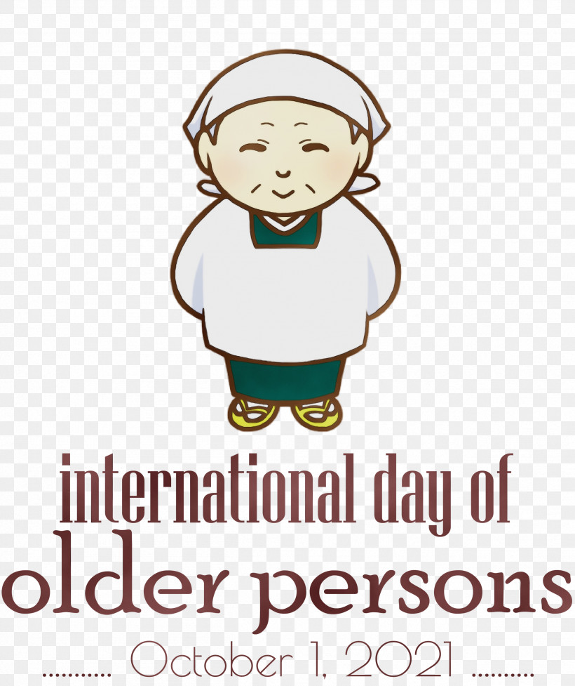 Logo Cartoon Happiness Behavior Human, PNG, 2517x3000px, International Day For Older Persons, Ageing, Behavior, Cartoon, Character Download Free