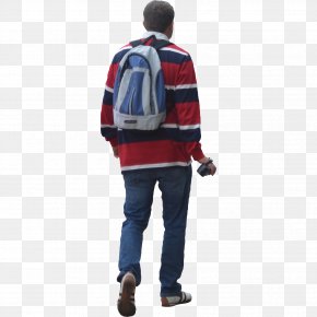 Indian People - Self-Portrait In A Striped T-shirt Walking Running Pattern PNG