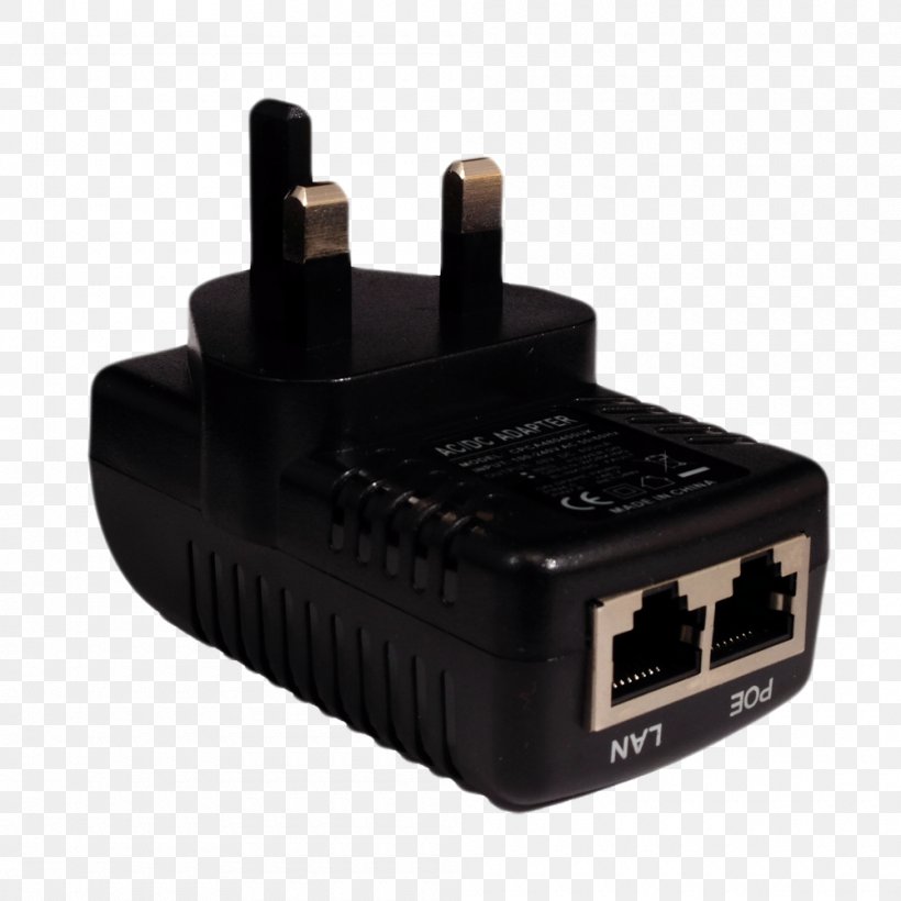 AC Adapter Battery Charger Power Over Ethernet, PNG, 1000x1000px, Adapter, Ac Adapter, Ac Power Plugs And Sockets, Battery Charger, Electric Power Download Free