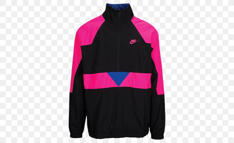 Hoodie Mens Nike Vaporwave Half Zip Woven Jacket Zipper, PNG, 500x500px, Watercolor, Cartoon, Flower, Frame, Heart Download Free