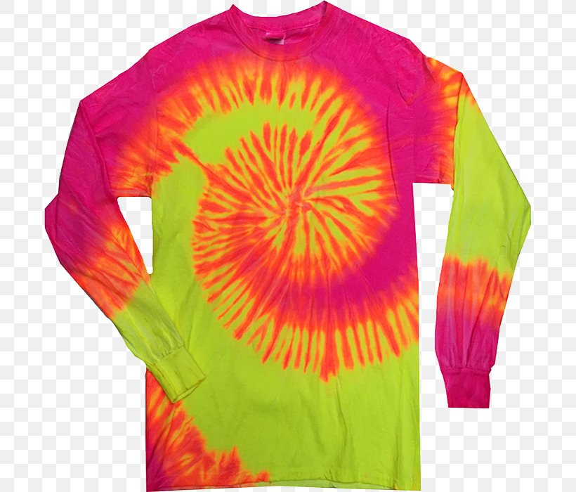 Long-sleeved T-shirt Long-sleeved T-shirt Tie-dye, PNG, 700x700px, Tshirt, Active Shirt, Clothing, Crew Neck, Dye Download Free