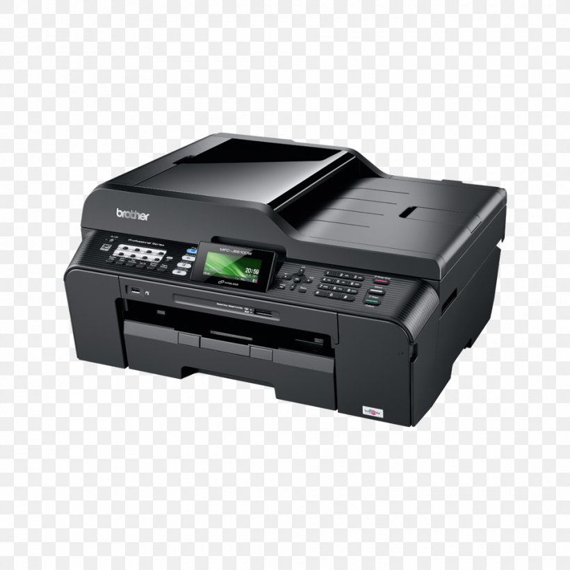 Multi-function Printer Brother Industries Inkjet Printing Device Driver, PNG, 960x960px, Multifunction Printer, Automatic Document Feeder, Brother Industries, Computer Software, Device Driver Download Free