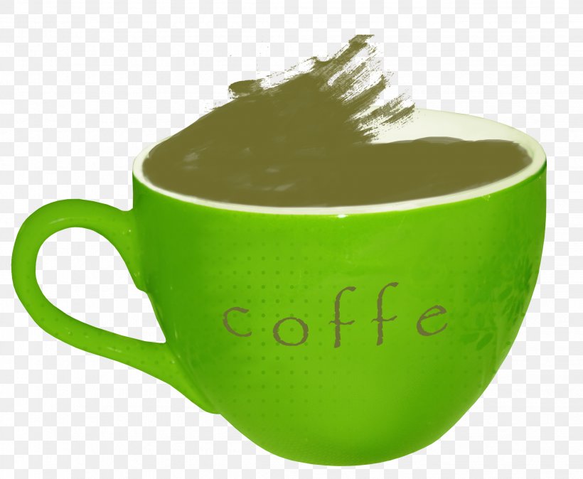 Coffee Cup Cafe Green Mug, PNG, 2041x1679px, Coffee, Cafe, Coffee Cup, Cup, Decorative Arts Download Free