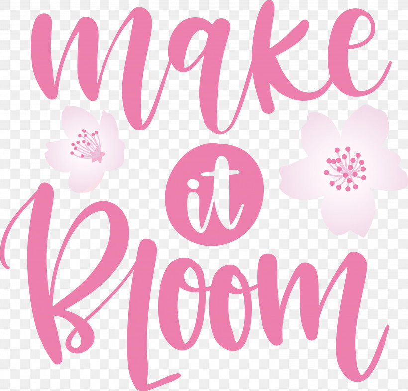 Make It Bloom Bloom Spring, PNG, 3000x2874px, Bloom, Flower, Lilac M, Logo, M Download Free
