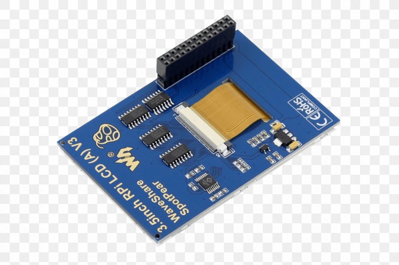 Raspberry Pi Thin-film-transistor Liquid-crystal Display Resistive Touchscreen, PNG, 1200x800px, Raspberry Pi, Backlight, Circuit Component, Circuit Prototyping, Computer Data Storage Download Free