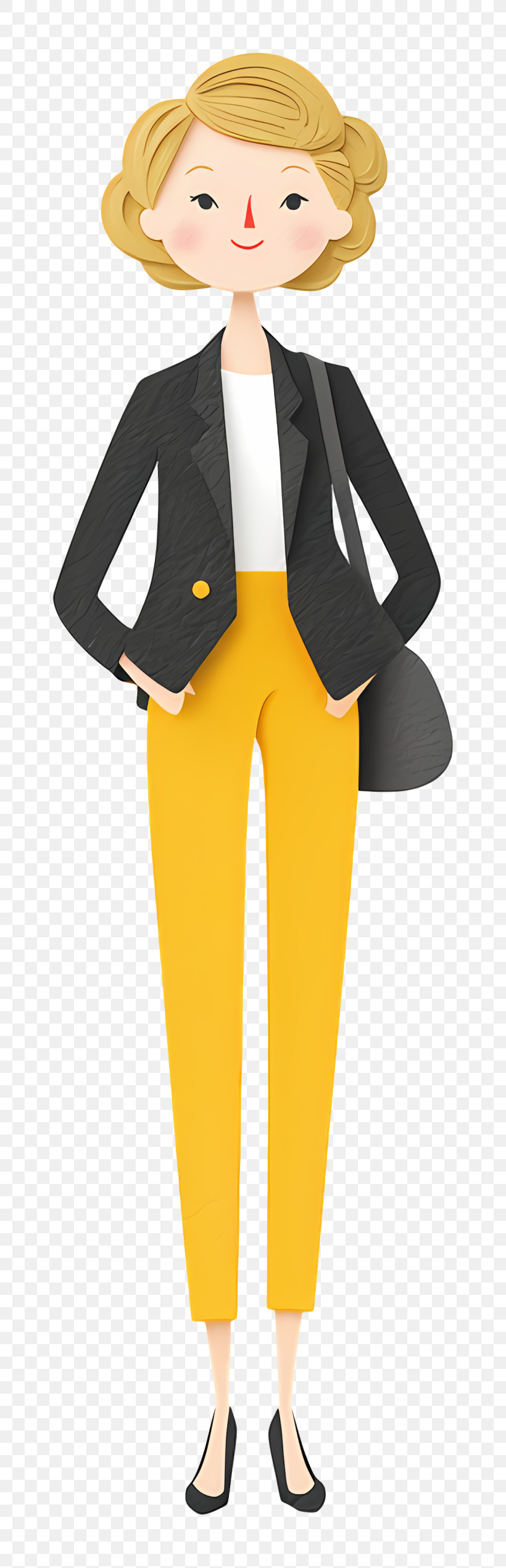 Yellow Hair Business Woman - Stylish Businesswoman In Formal Attire PNG