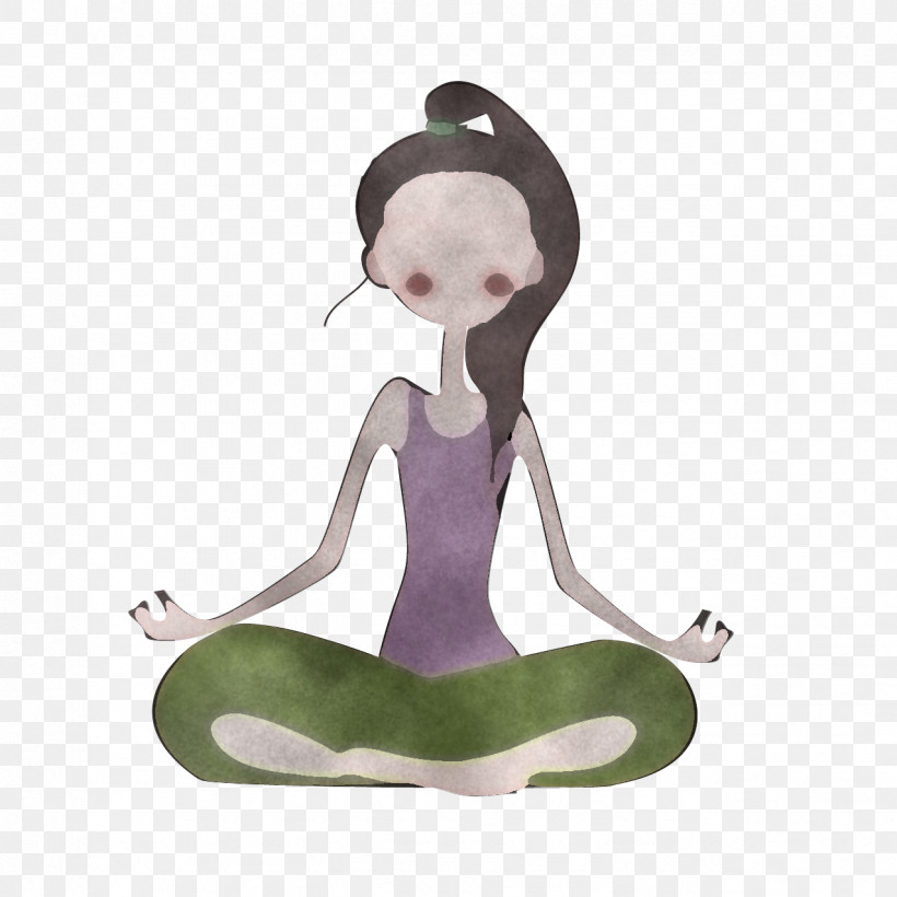 Cartoon Meditation Sitting Animation Figurine, PNG, 1276x1276px, Cartoon, Animation, Figurine, Kneeling, Meditation Download Free
