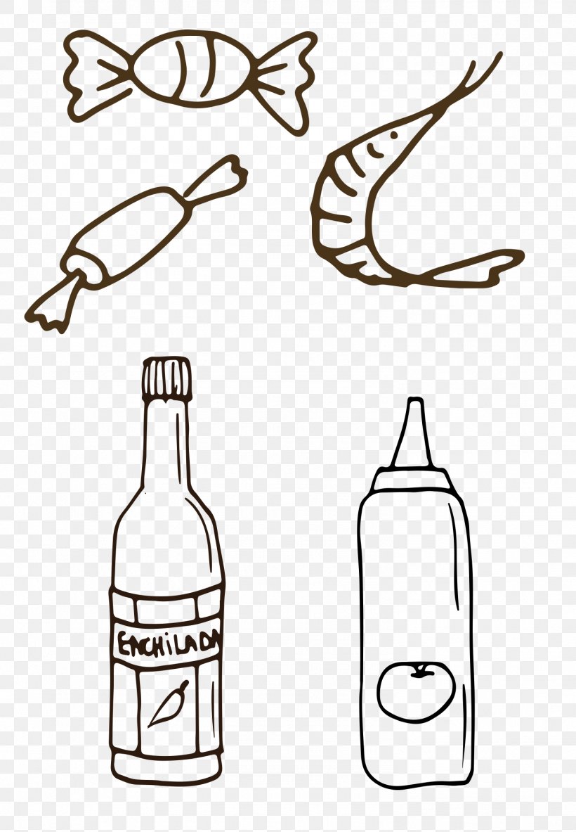 Food Design Image Drawing, PNG, 1494x2157px, Food, Black And White, Bottle, Bread, Candy Download Free