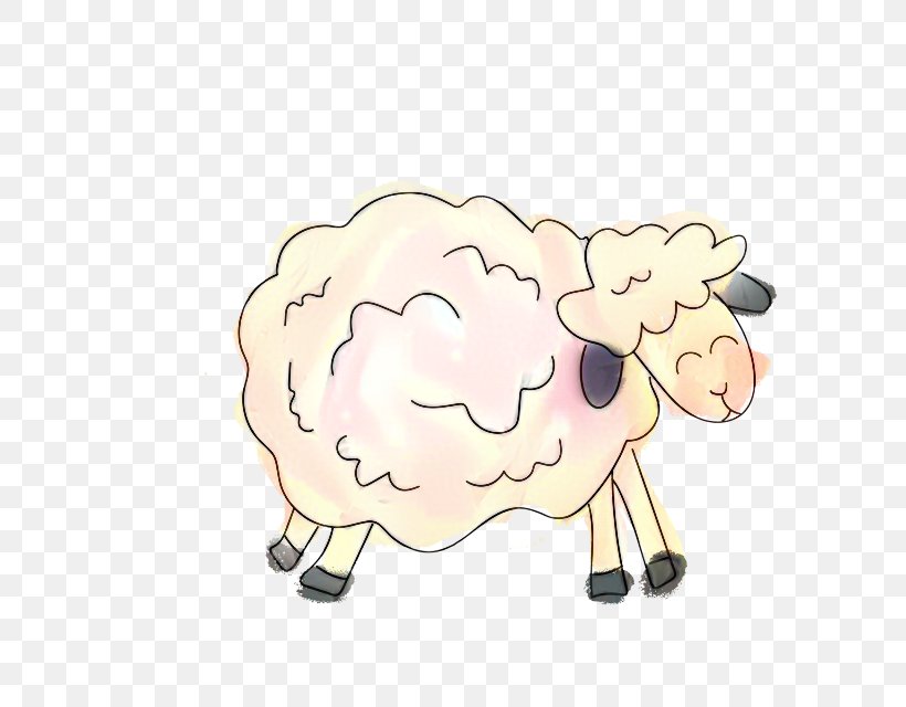 Sheep Cattle Clip Art Character Fiction, PNG, 640x640px, Sheep, Animation, Cartoon, Cattle, Character Download Free