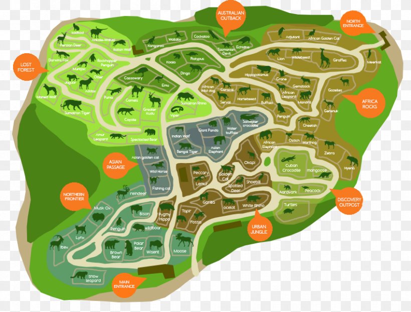 zoo map design