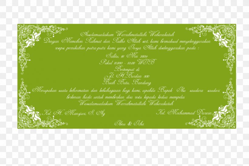 Allah Sunnah Apostle Family Wedding Invitation, PNG, 1500x1000px, Allah, Abdullah Ibn Salam, Apostle, Border, Family Download Free