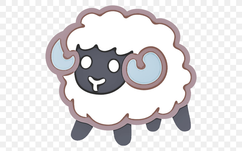 Cartoon Sheep Sheep Cloud Sticker, PNG, 512x512px, Cartoon, Cloud, Meteorological Phenomenon, Sheep, Sticker Download Free