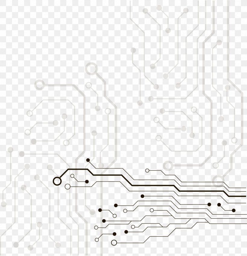 Electrical Network Printed Circuit Board Electronic Circuit Electronics, PNG, 1396x1445px, Electrical Network, Area, Auto Part, Black, Black And White Download Free