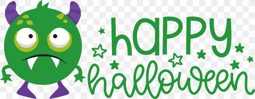 Happy Halloween, PNG, 3000x1178px, Happy Halloween, Behavior, Cartoon, Happiness, Leaf Download Free