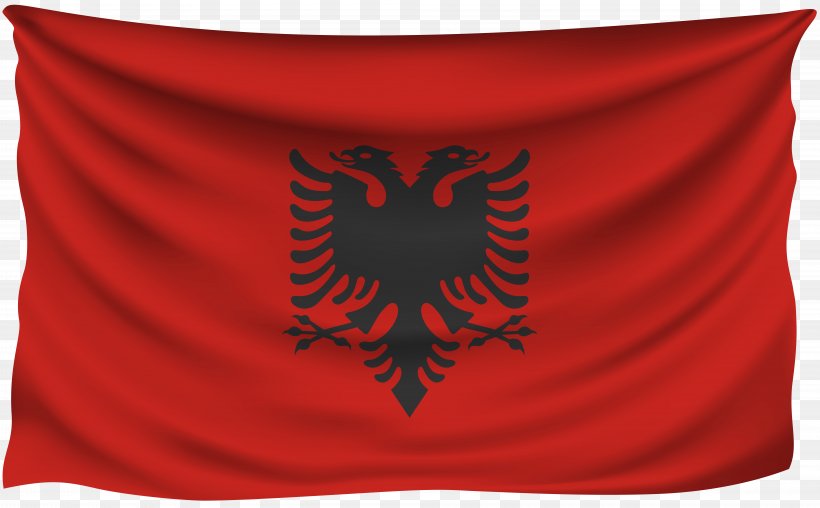 Flag Of Albania Throw Pillows Double-headed Eagle, PNG, 8000x4963px, Albania, Albanian, Albanians, Doubleheaded Eagle, Eagle Download Free