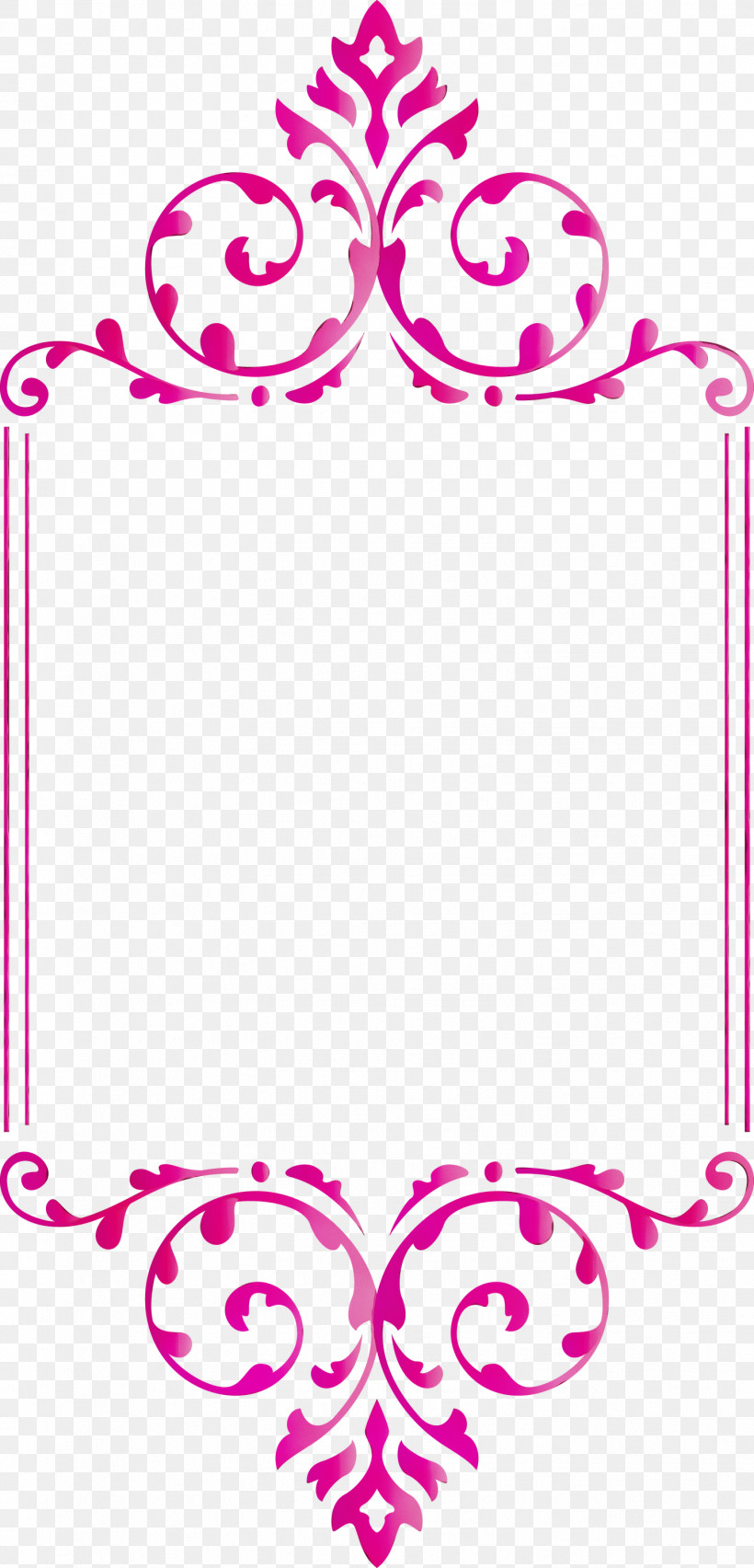 Picture Frame, PNG, 1443x3000px, Classic Frame, Heart, Interior Design, Magenta, Paint Download Free