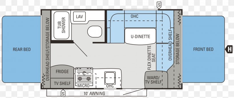 Campervans Jayco, Inc. Caravan Fifth Wheel Coupling Trailer, PNG, 2285x960px, Campervans, Architecture, Area, Bed, Bedroom Download Free