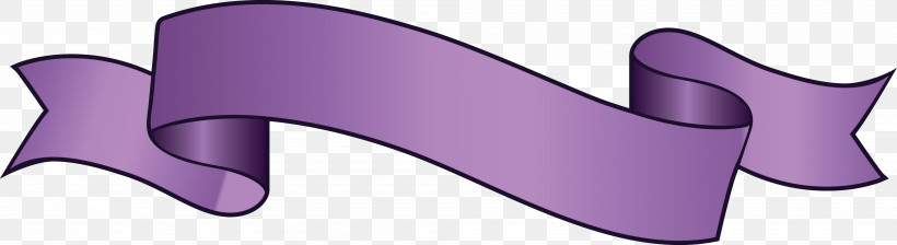 Ribbon S Ribbon, PNG, 3989x1090px, Ribbon, Material Property, Purple, S Ribbon, Violet Download Free