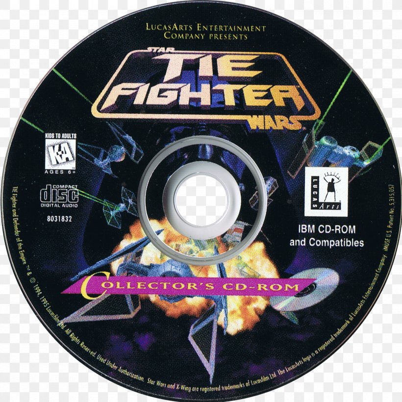 Star Wars: TIE Fighter (Collector's CD-ROM) Compact Disc Star Wars: X-Wing Star Wars: Rebel Assault, PNG, 1383x1383px, Star Wars Tie Fighter, Compact Disc, Dvd, Flight Simulator, Game Download Free