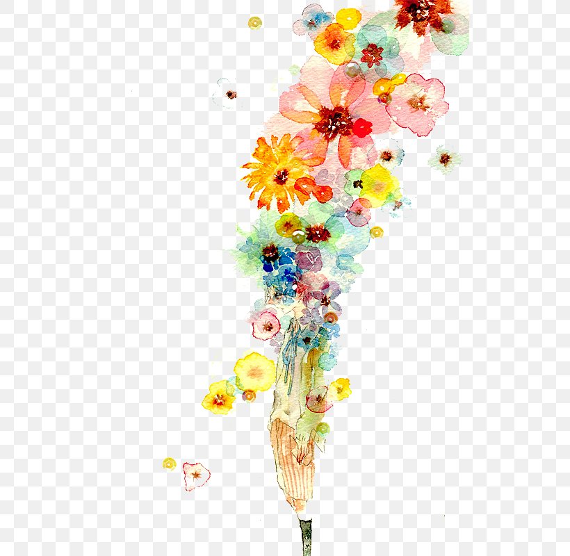 Watercolor Painting Art Drawing Illustration, PNG, 531x800px, Watercolor Painting, Art, Blossom, Branch, Colored Pencil Download Free