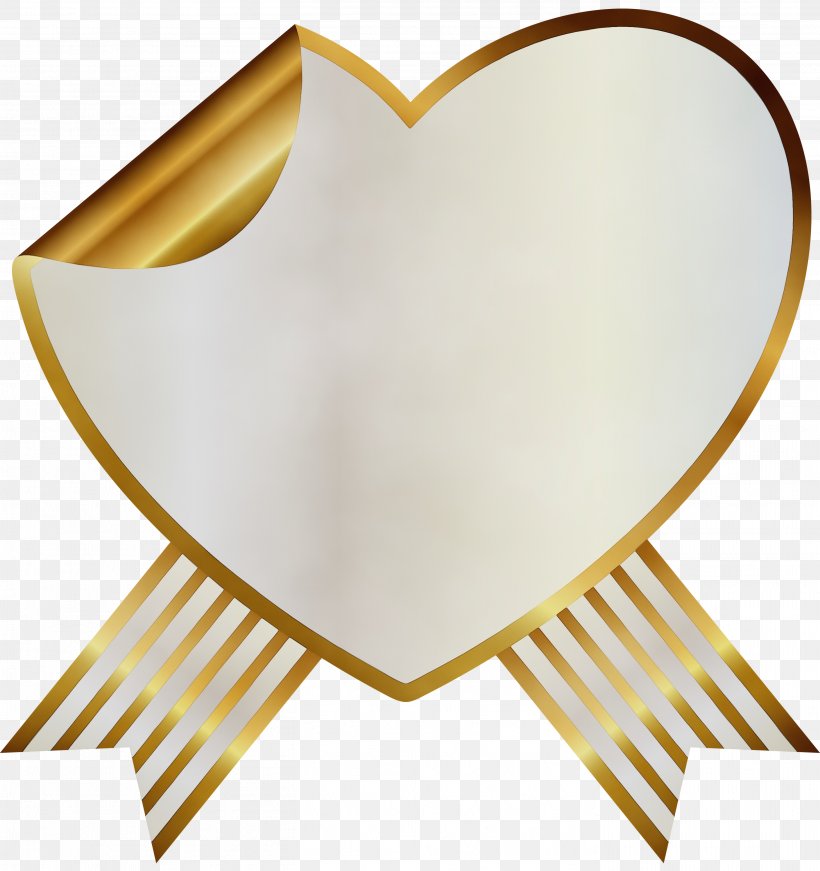 Yellow Heart Clip Art, PNG, 2822x3000px, Watercolor, Heart, Paint, Wet Ink, Yellow Download Free