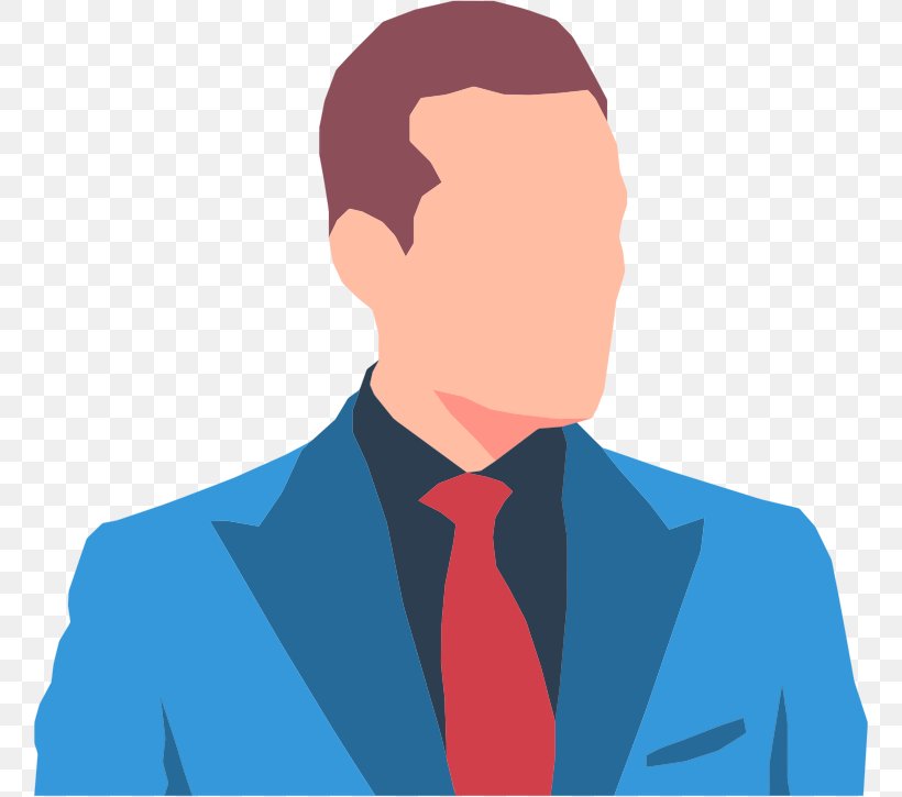 Masculine Man In Suit Clipart