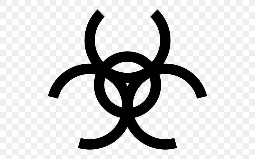 Biological Hazard Symbol Clip Art, PNG, 512x512px, Biological Hazard, Black And White, Decal, Eye, Flower Download Free