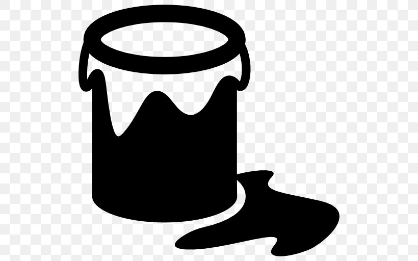Painting Bucket House Painter And Decorator, PNG, 512x512px, Paint, Black, Black And White, Bucket, Chemical Industry Download Free