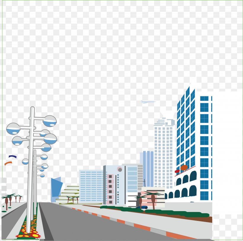 Road Street City Illustration, PNG, 4209x4187px, Road, Avenue, Boulevard, Brand, Building Download Free